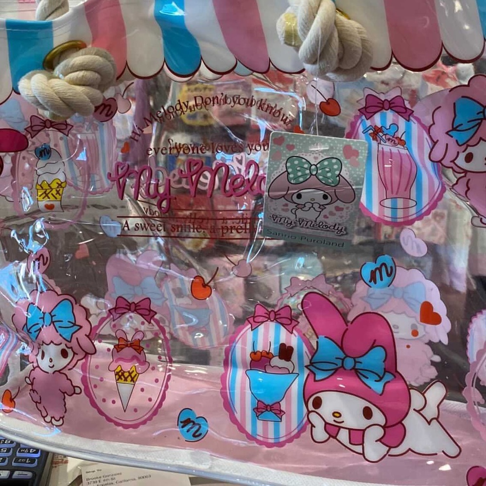 My melody clear beach tote 💗